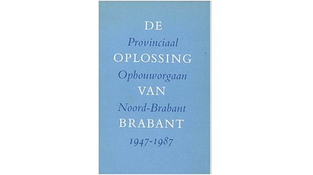 De-Oplossing-Van-Brabant